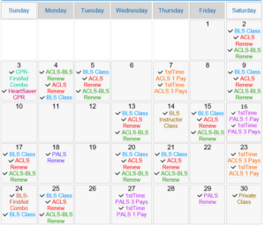 CPR Calendar